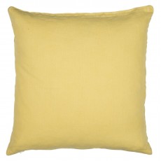 Pudebetræk lemon gul hør - 50x50 - Ib Laursen