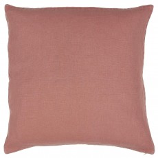 Pudebetræk mørk rosa hør - 50x50 - Ib Laursen
