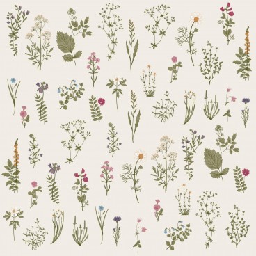 Serviet Flora 50 stk pr pakke