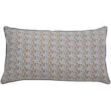 COSMO cushion cover, blue/brown flowers
