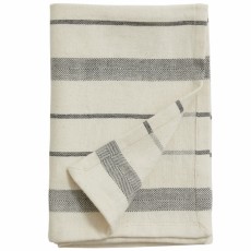 LYNX tea towel, off white/black stripes