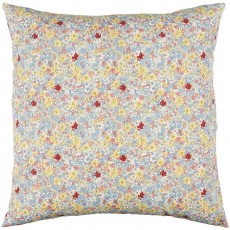 Pudebetræk m/ blå, gule, hvide & røde blomster - Ib Laursen 60x60