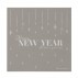 Servietter Nilea "Happy new year" - Bloomingville - 20 stk.