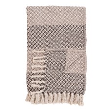 Plaid "Belek" brunt & beige mønster - 130x180 House Nordic