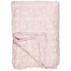 Bomulds Quilt / Vattæppe "Aya" rosa m/ mønster - Ib Laursen 130x170