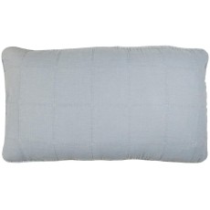 Pudebetræk t/gavlpude cornflower, forside quiltet, bagside m/bindebånd - Ib Laursen - 50x90