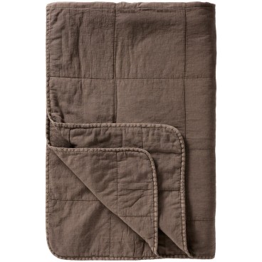 Quilt / Vattæppe gråbrun - 130x180 - Ib Laursen