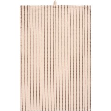 Viskestykke "Dixie" m/ brune indvævede striber - Ib Laursen 50x70