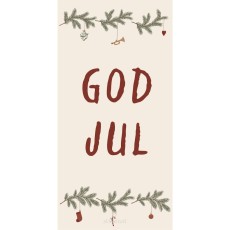 Servietter m/ God jul og juleranke - Ib Laursen 16 stk.