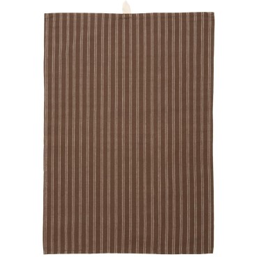 Viskestykke "Naja" rød m/ natur striber - Ib Laursen 50x70