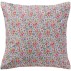 Pudebetræk creme m/ turkis, blå og lilla blomster - Ib Laursen 60x60