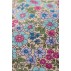 Pudebetræk creme m/ turkis, blå og lilla blomster - Ib Laursen 60x60