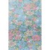 Pudebetræk m/ blå, rosa og gule blomster - Ib Laursen 60x60