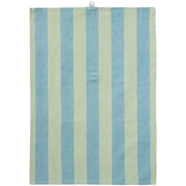 Viskestykke Linus m/ lysegrønne og blå striber - Ib Laursen 50x70