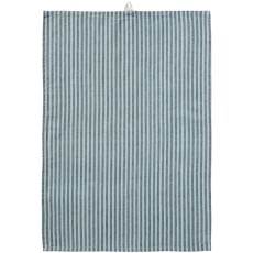 Viskestykke Linea m/ grå og turkise striber - Ib Laursen 50x70