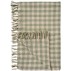Plaid natur m/ støvgrønne tern - Ib Laursen 130x160