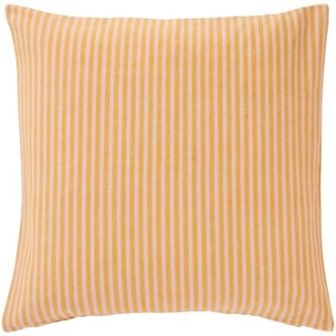 Pudebetræk "Linea" m/ mustard og lyserøde striber - Ib Laursen 50x50