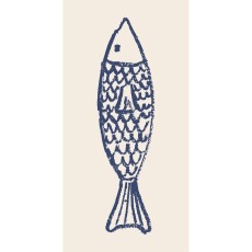 Servietter m/ blå fisk - Ib Laursen 16 stk.