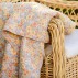 Quilt / vattæppe gul m/ flerfarvede blomster - Ib Laursen 130x180