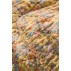 Quilt / vattæppe gul m/ flerfarvede blomster - Ib Laursen 130x180