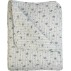 Quilt / Vattæppe "Rosalie-Fransk" lyseblå m/ blomster - Au Maison 140x180