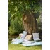 Madrashynde "Linea" natur m/ sorte tynde striber - Ib Laursen 50x100