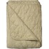 Quilt / Vattæppe "Ethnic" råhvid m/ grønne striber - Au Maison 140x180