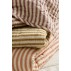 Quilt / Vattæppe m/ sienna striber (lys terracotta) - Ib Laursen 130x180