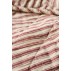 Quilt / Vattæppe m/ bordeaux røde striber - Ib Laursen 130x180