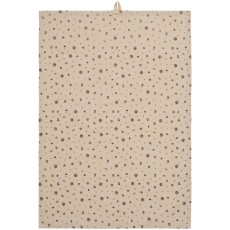 Viskestykke Leaf natur m/ brune blade og agern - Ib Laursen 50x70