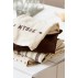 Viskestykke Leaf natur m/ brune blade og agern - Ib Laursen 50x70