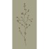 Servietter støvet mosgrøn m/ blomsterkvist  - Ib Laursen 16 stk.