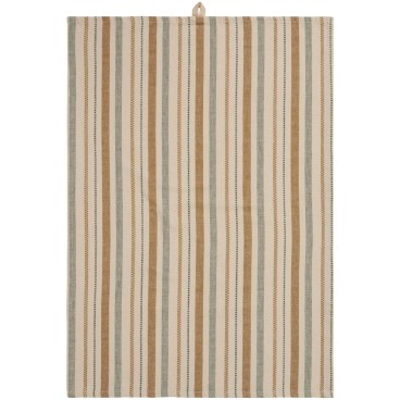 Viskestykke Sabrina m/ mustard og grønne striber - Ib Laursen 50x70