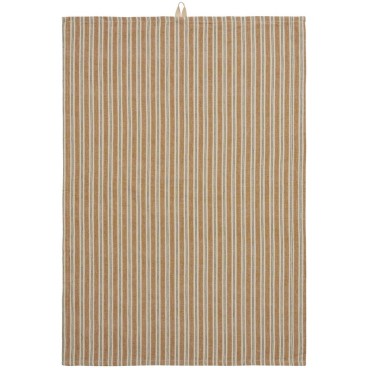 Viskestykke Elly m/ mustard og grønne striber - Ib Laursen 50x70