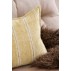Pudebetræk off white m/ mustard stribemønster - Ib Laursen 40x60